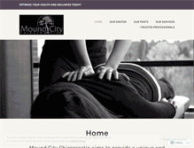 Tablet Screenshot of moundcitychiropractic.com